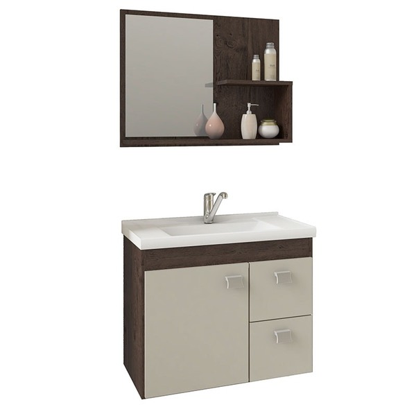 Conjunto Para Banheiro Com 1 Porta E 2 Gavetas Hortência-mgm