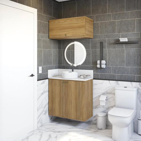 Conjunto Para Banheiro Com Basculante Kappesberg Celeste 2 Pe