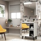 Conjunto Para Banheiro Com Cuba E Espelheira Branco/portoro