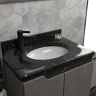 Conjunto Para Banheiro Com Espelheira E Cuba Arenito/cinza