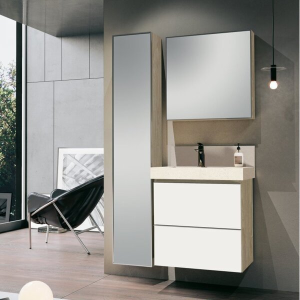 Conjunto Para Banheiro Com Espelheira, Gabinete, Lavatório Co