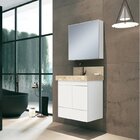 Conjunto Para Banheiro Com Espelheira Gabinete Lavatório Em P