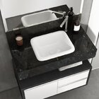 Conjunto Para Banheiro Com Espelho, Bancada Com Cuba Embutida