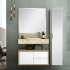 Conjunto Para Banheiro Com Espelho, Gabinete, Bancada Com Cub