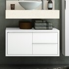 Conjunto Para Banheiro Com Espelho, Gabinete, Bancada Com Cub