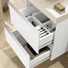 Conjunto Para Banheiro Com Espelho, Gabinete E Lavatório Em P