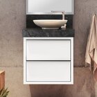 Conjunto Para Banheiro Com Espelho, Gabinete, Lavatório Em Po