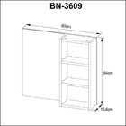 Conjunto Para Banheiro Com Gabinete Bn3606 Sem Cuba E Espelhe