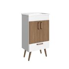 Conjunto Para Banheiro Com Gabinete Com Pés, Lavatório E Espe