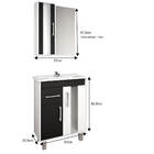 Conjunto Para Banheiro Compacto Cuba E Espelheira Branco Nero