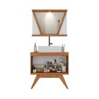 Conjunto Para Banheiro Completo Com Gabinete Madeira Maciça C