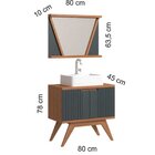Conjunto Para Banheiro Completo Com Gabinete Madeira Maciça C