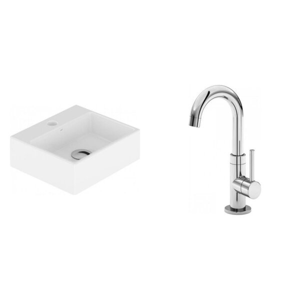 Conjunto Para Banheiro Cuba Suspensa Ou De Apoio 11,5cmx33cmx