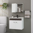 Conjunto Para Banheiro Econômico 60 Suspenso - Fabribam Branc