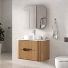 Conjunto Para Banheiro Eleonora 80 Suspenso Cuba Semi-redonda