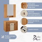Conjunto Para Banheiro Espelheira E Gabinete Sem Cuba 80 Cm L