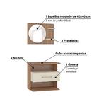 Conjunto Para Banheiro Florença Com Gabinete E Espelho - Cast