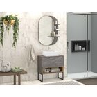 Conjunto Para Banheiro Gabinete 1 Gaveta Com Cuba E Espelheir