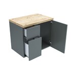 Conjunto Para Banheiro Gabinete 60cm 1 Porta 2 Gavetas Castel