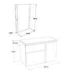 Conjunto Para Banheiro Gabinete 60cm 1 Porta 2 Gavetas Castel