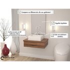 Conjunto Para Banheiro Gabinete 60cm Cuba Q35 E Espelheira 60