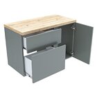 Conjunto Para Banheiro Gabinete 80cm 1 Porta 2 Gavetas Castel
