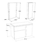 Conjunto Para Banheiro Gabinete 80cm 1 Porta 2 Gavetas Castel