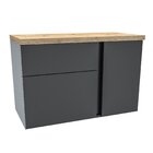 Conjunto Para Banheiro Gabinete 80cm 1 Porta 2 Gavetas Castel