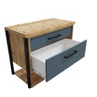 Conjunto Para Banheiro Gabinete 80cm 2 Gavetas Isabela Com Cu