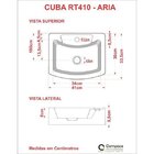 Conjunto Para Banheiro Gabinete Com Cuba Aria Rt41 600w Metró