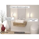 Conjunto Para Banheiro Gabinete Com Cuba Aria Rt41 600w Metró