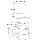 Conjunto Para Banheiro Gabinete Com Cuba De Apoio Folha L34 E