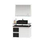 Conjunto Para Banheiro Gabinete Com Cuba E Espelheira 60cm Di