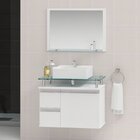 Conjunto Para Banheiro Gabinete Com Cuba E Espelheira 60cm Di