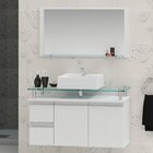 Conjunto Para Banheiro Gabinete Com Cuba E Espelheira 80cm Di