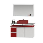 Conjunto Para Banheiro Gabinete Com Cuba E Espelheira 80cm Di