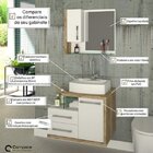 Conjunto Para Banheiro Gabinete Com Cuba E Espelheira Legno 6