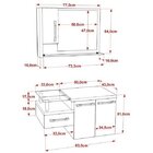 Conjunto Para Banheiro Gabinete Com Cuba F44 E Espelheira Leg