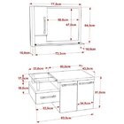 Conjunto Para Banheiro Gabinete Com Cuba F44 E Espelheira Leg