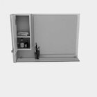 Conjunto Para Banheiro Gabinete Com Cuba F44 E Espelheira Leg