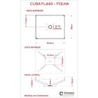 Conjunto Para Banheiro Gabinete Com Cuba F44 E Prateleira 605