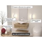 Conjunto Para Banheiro Gabinete Com Cuba F44 E Prateleira 605