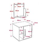Conjunto Para Banheiro Gabinete Com Cuba Folha L34 E Espelhei