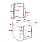 Conjunto Para Banheiro Gabinete Com Cuba Folha L34 E Espelhei