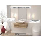 Conjunto Para Banheiro Gabinete Com Cuba Folha L38 600w Metró