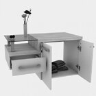 Conjunto Para Banheiro Gabinete Com Cuba Folha Lux L38 E Espe