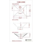 Conjunto Para Banheiro Gabinete Com Cuba Folha Lux L38 E Espe
