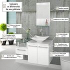 Conjunto Para Banheiro Gabinete Com Cuba Folha Lux L38 E Espe