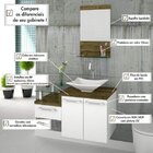 Conjunto Para Banheiro Gabinete Com Cuba Folha Lux L38 E Espe