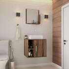 Conjunto Para Banheiro Gabinete Com Cuba Q32 E Espelheira Sof